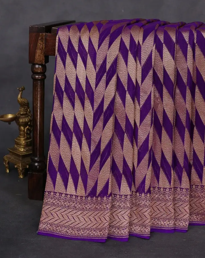 Heavy Zari Work Banarasi Saree